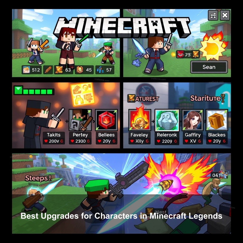 Best Upgrades for Characters in Minecraft Legends