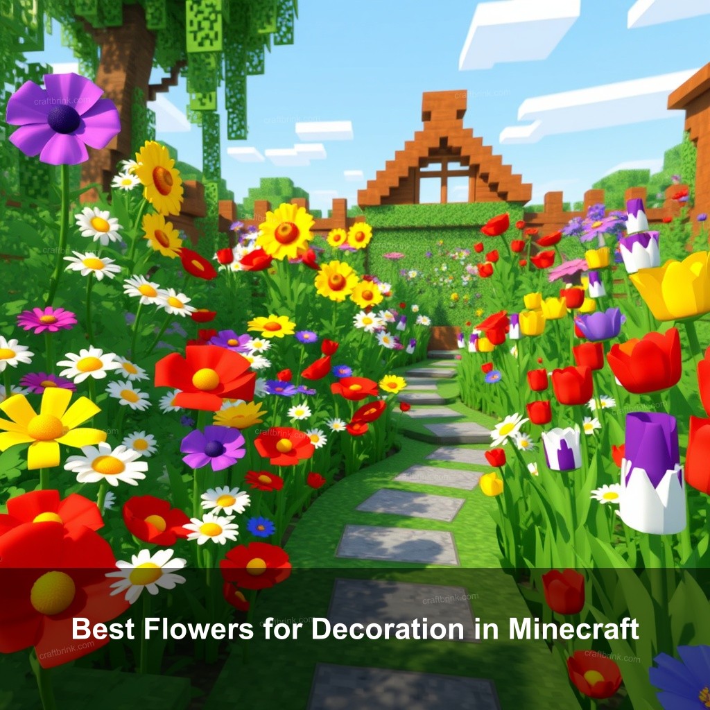 Best Flowers for Decoration in Minecraft