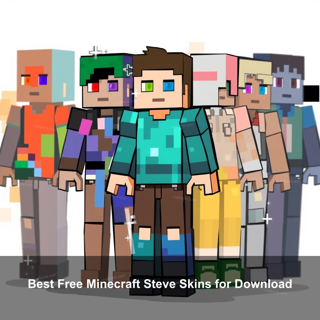 Best Free Minecraft Steve Skins for Download