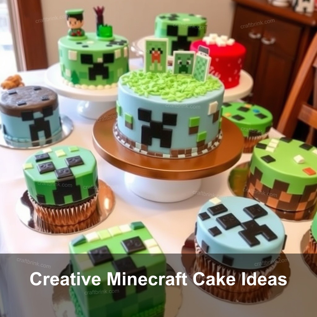 Creative Minecraft Cake Ideas