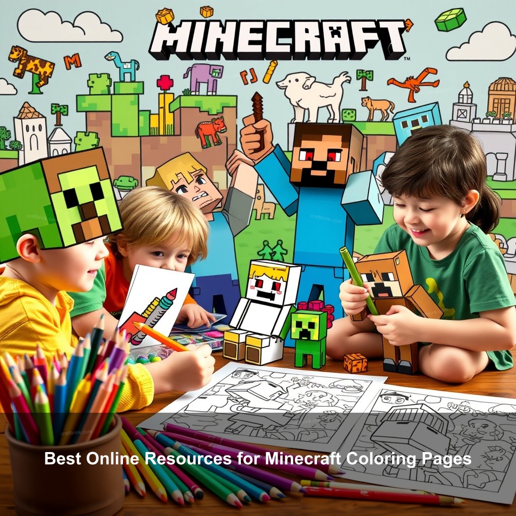 Best Online Resources for Minecraft Coloring Pages