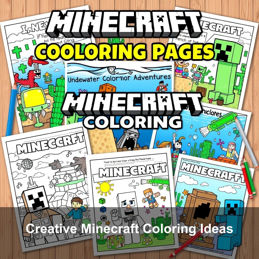 Creative Minecraft Coloring Ideas