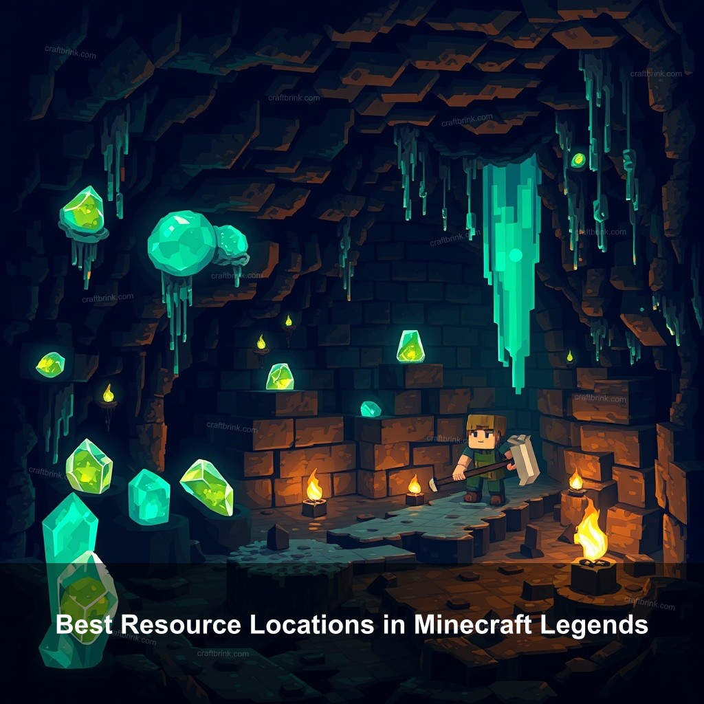 Best Resource Locations in Minecraft Legends