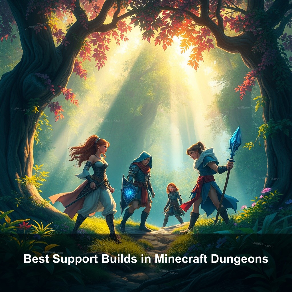 Best Support Builds in Minecraft Dungeons