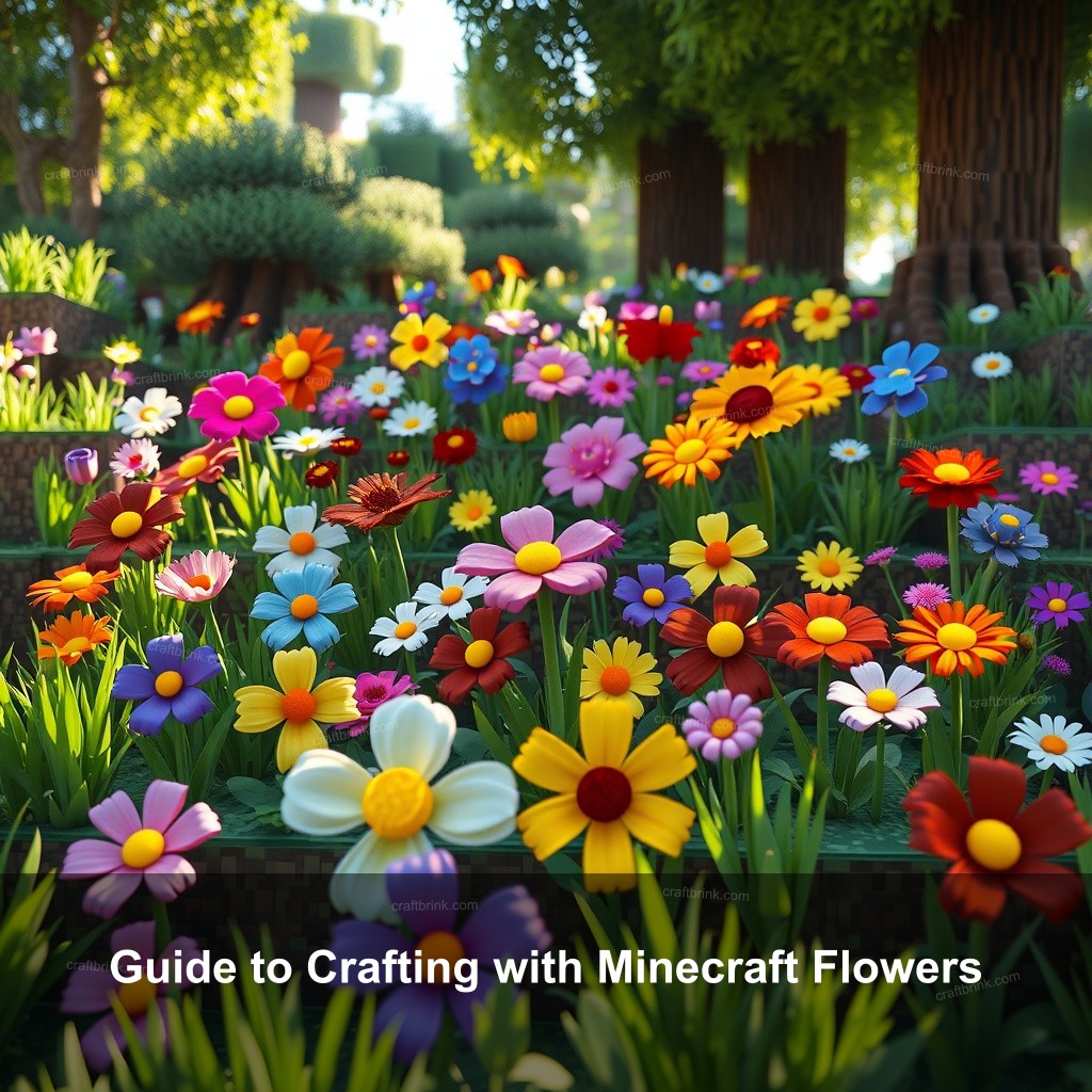 Guide to Crafting with Minecraft Flowers