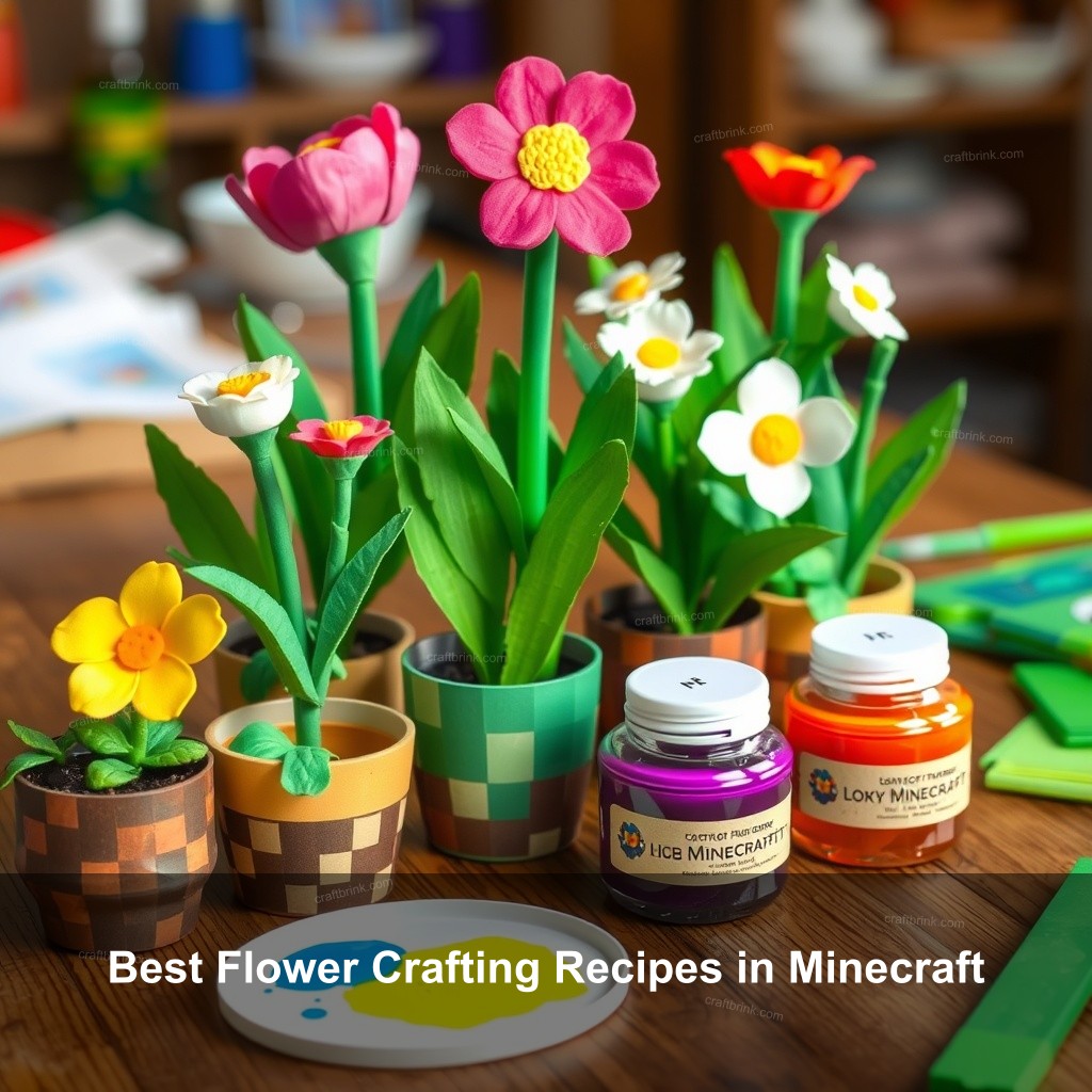 Best Flower Crafting Recipes in Minecraft