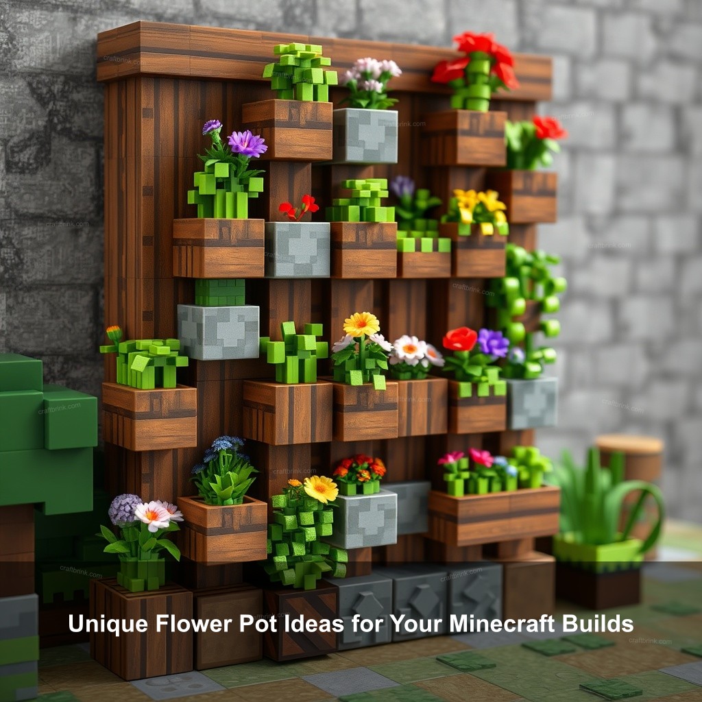 Unique Flower Pot Ideas for Your Minecraft Builds