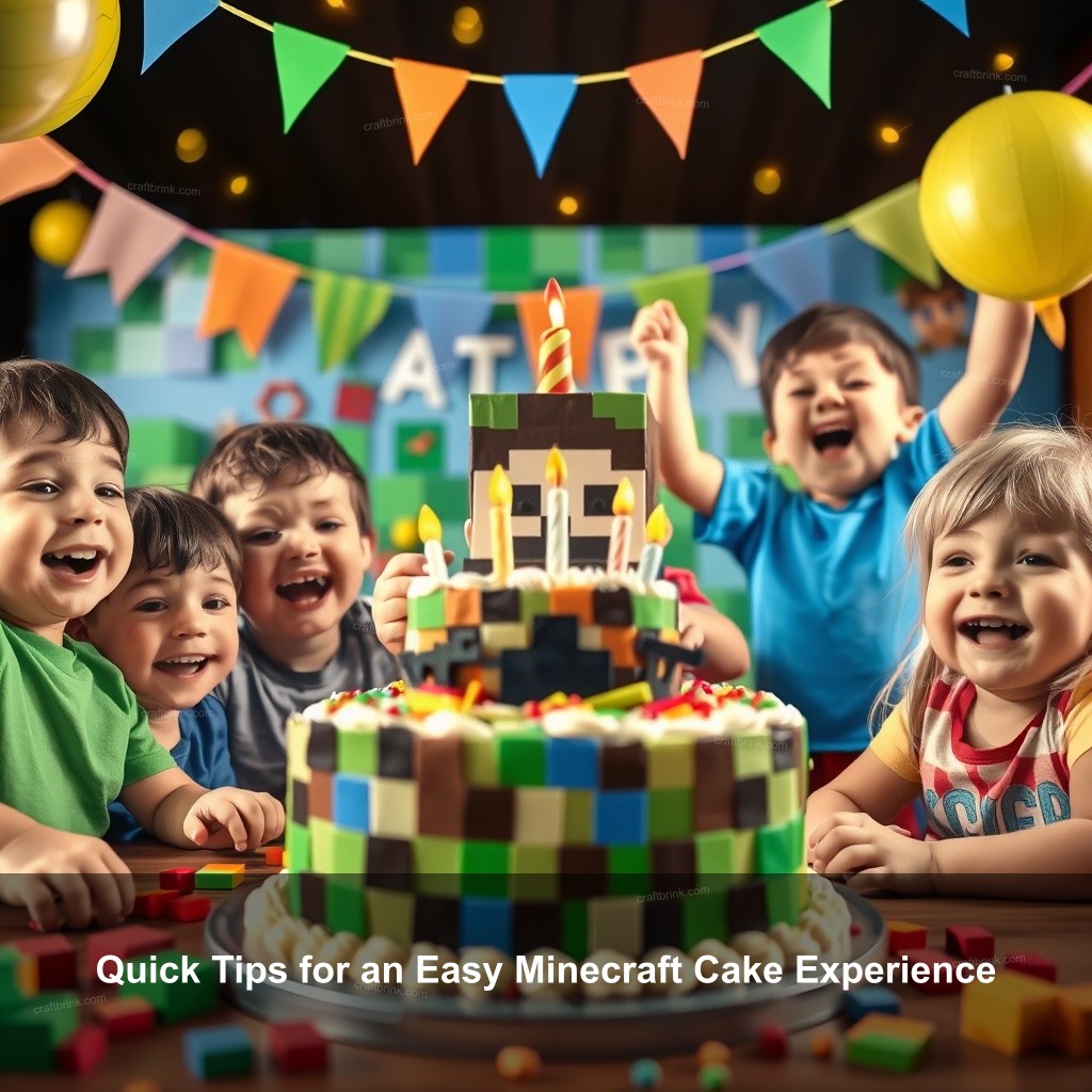 Quick Tips for an Easy Minecraft Cake Experience