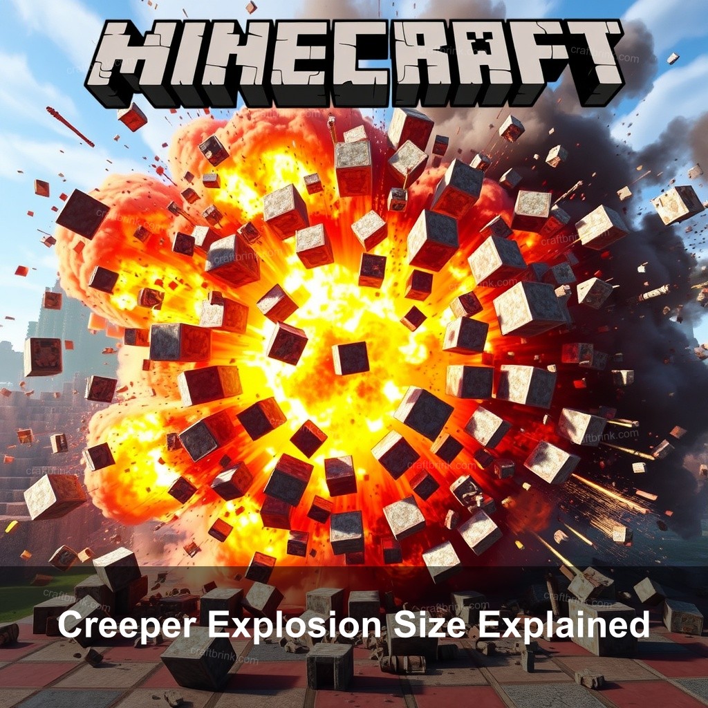 Creeper Explosion Size Explained