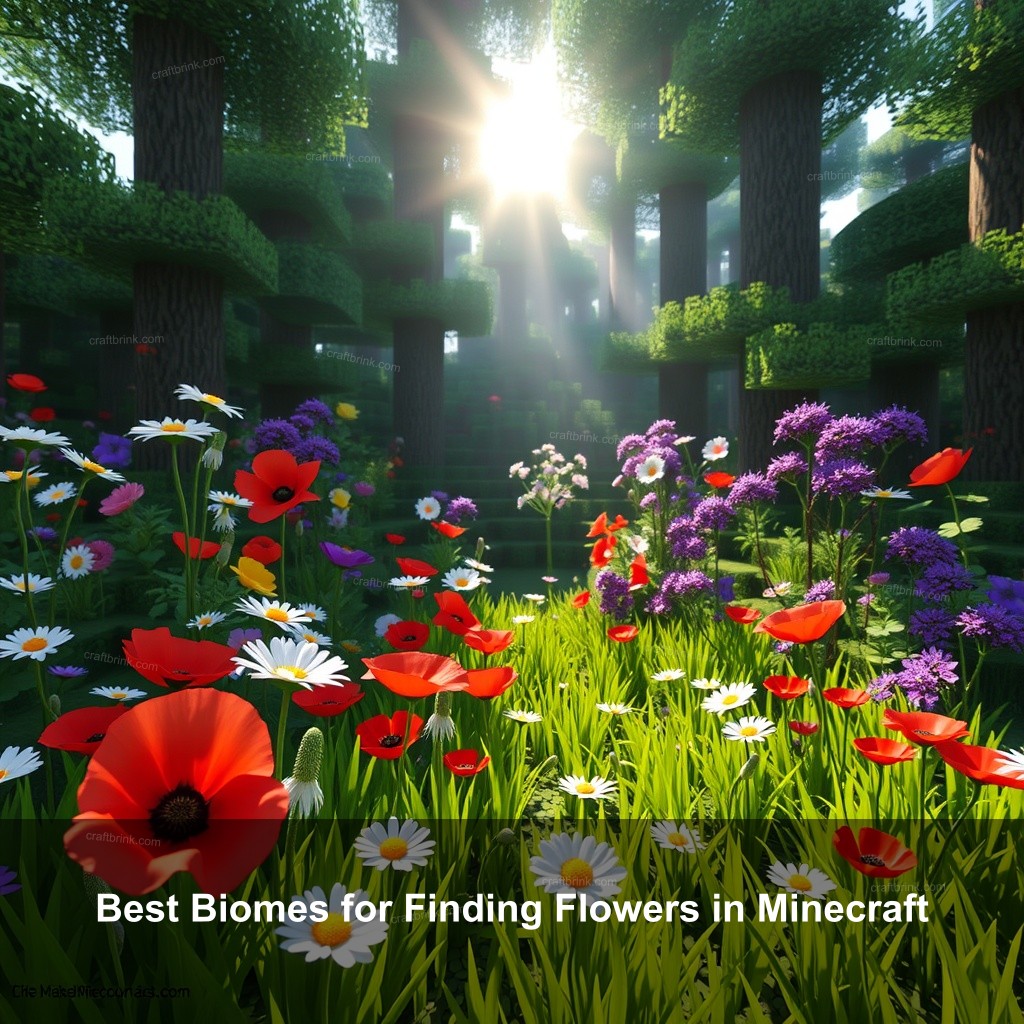 Best Biomes for Finding Flowers in Minecraft