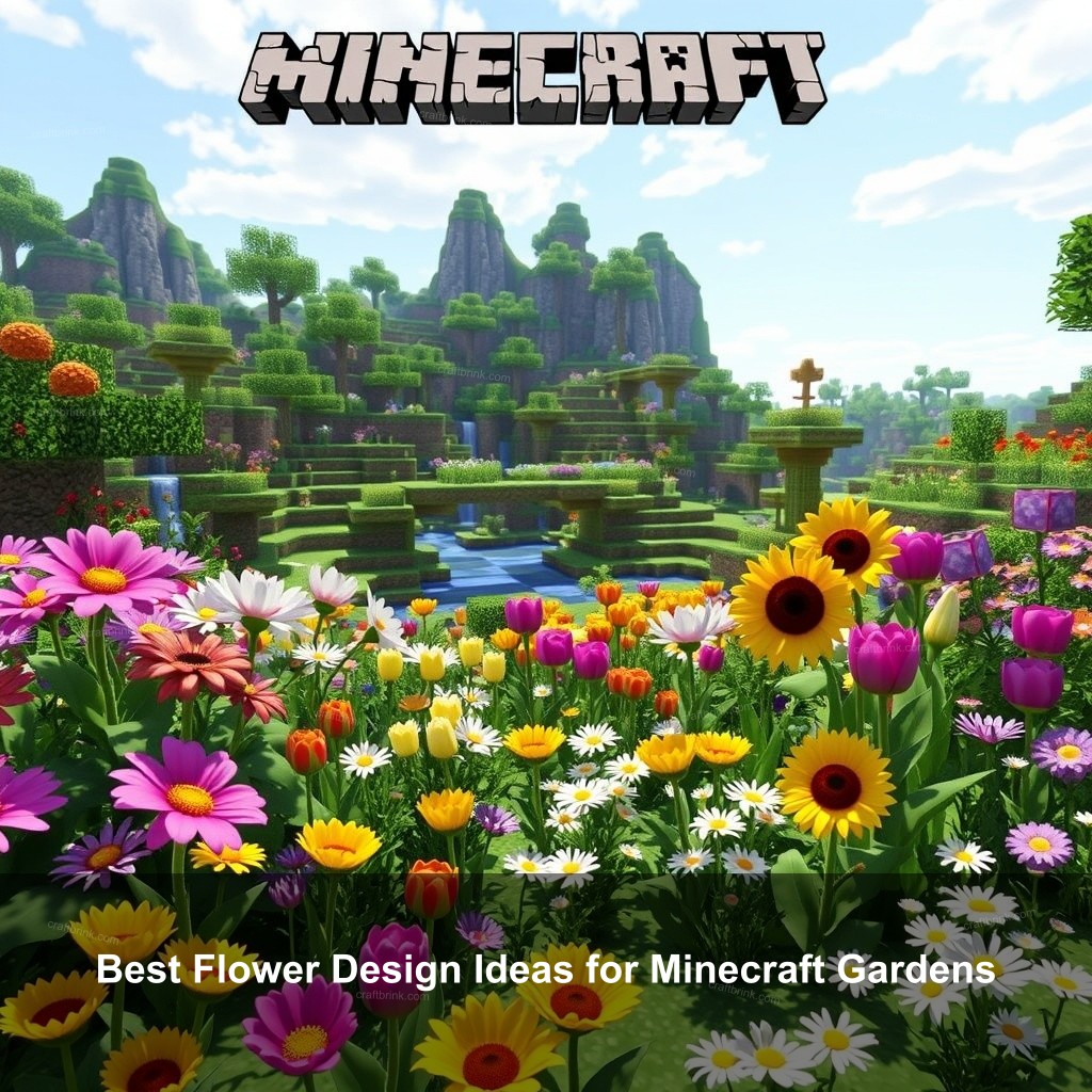 Best Flower Design Ideas for Minecraft Gardens