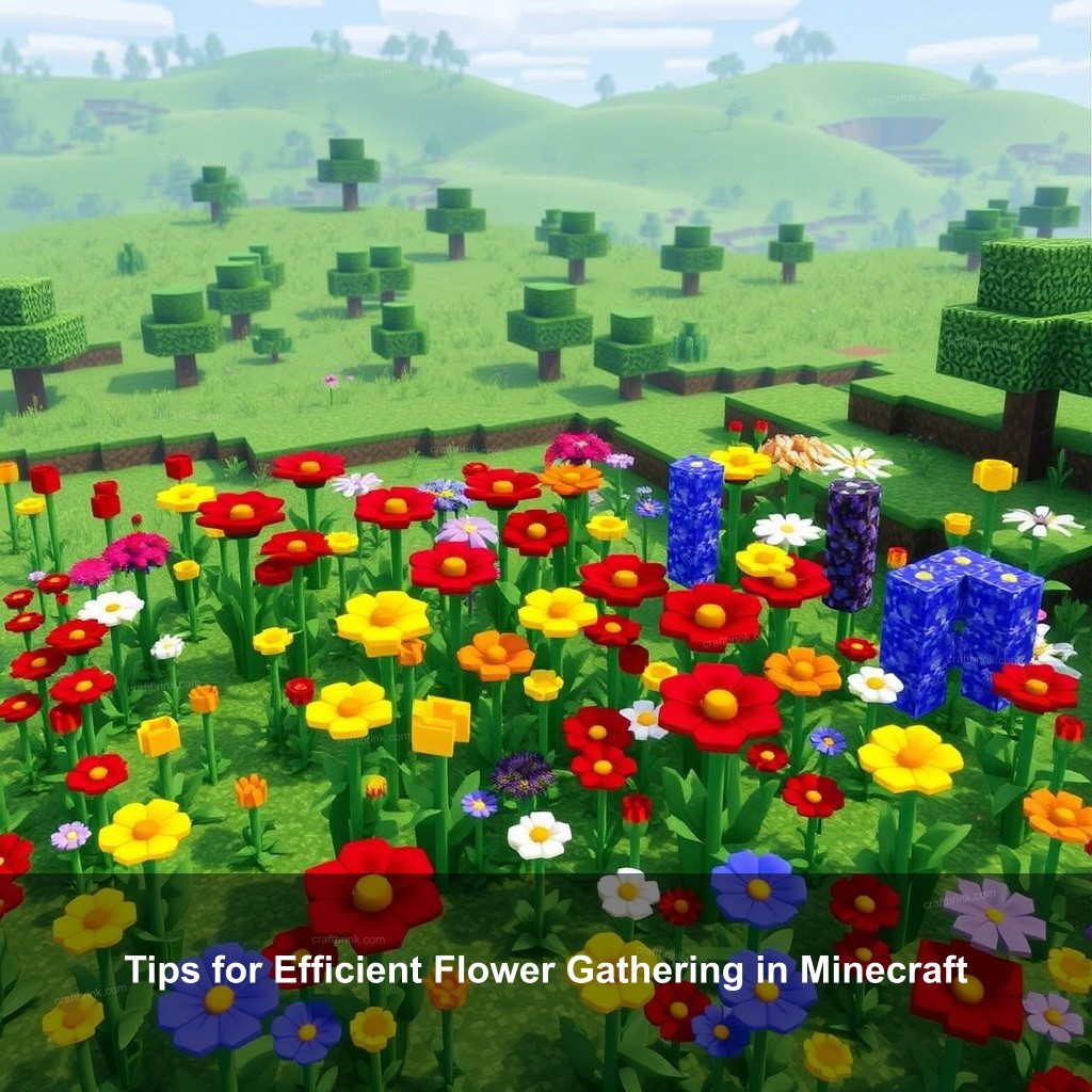 Tips for Efficient Flower Gathering in Minecraft