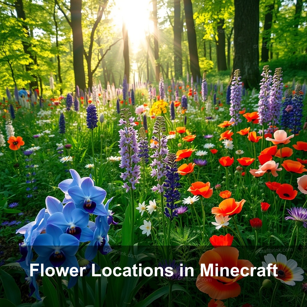 Flower Locations in Minecraft