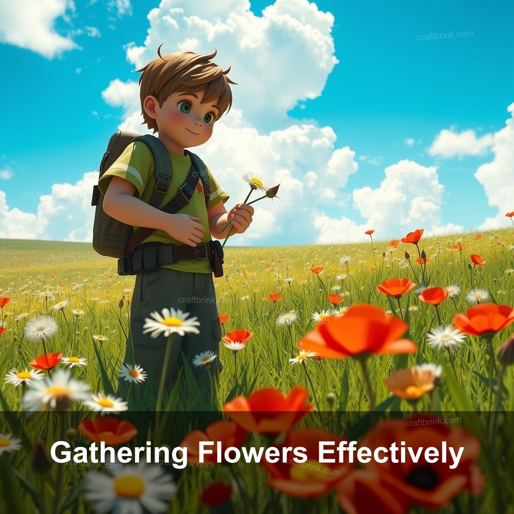 Gathering Flowers Effectively