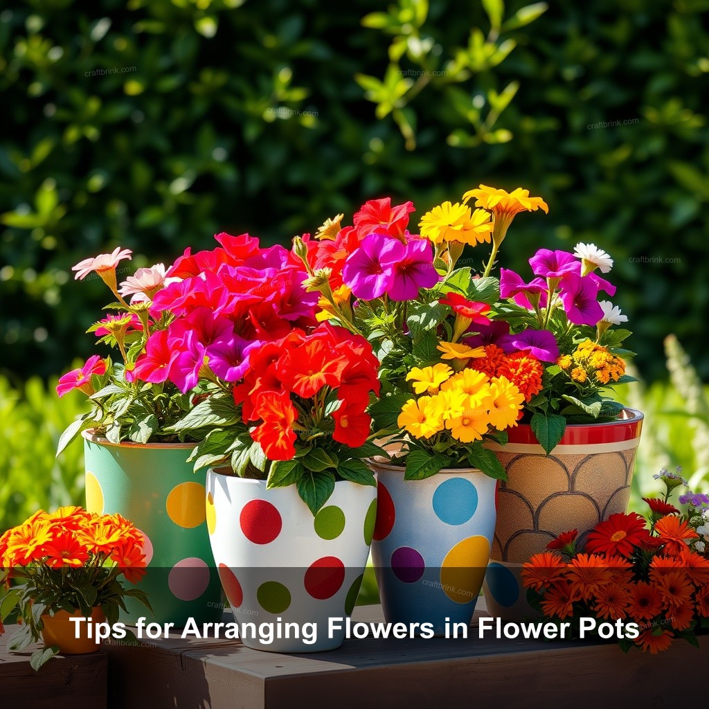 Tips for Arranging Flowers in Flower Pots