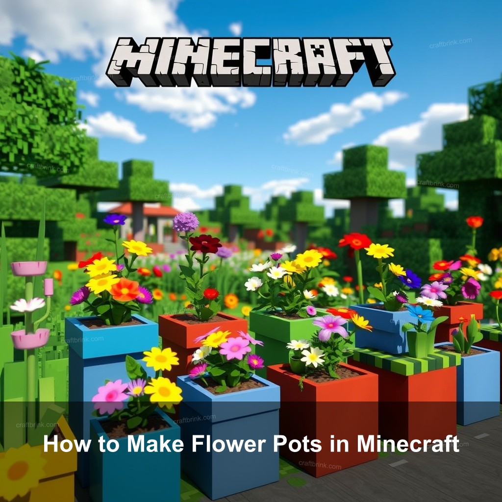 How to Make Flower Pots in Minecraft