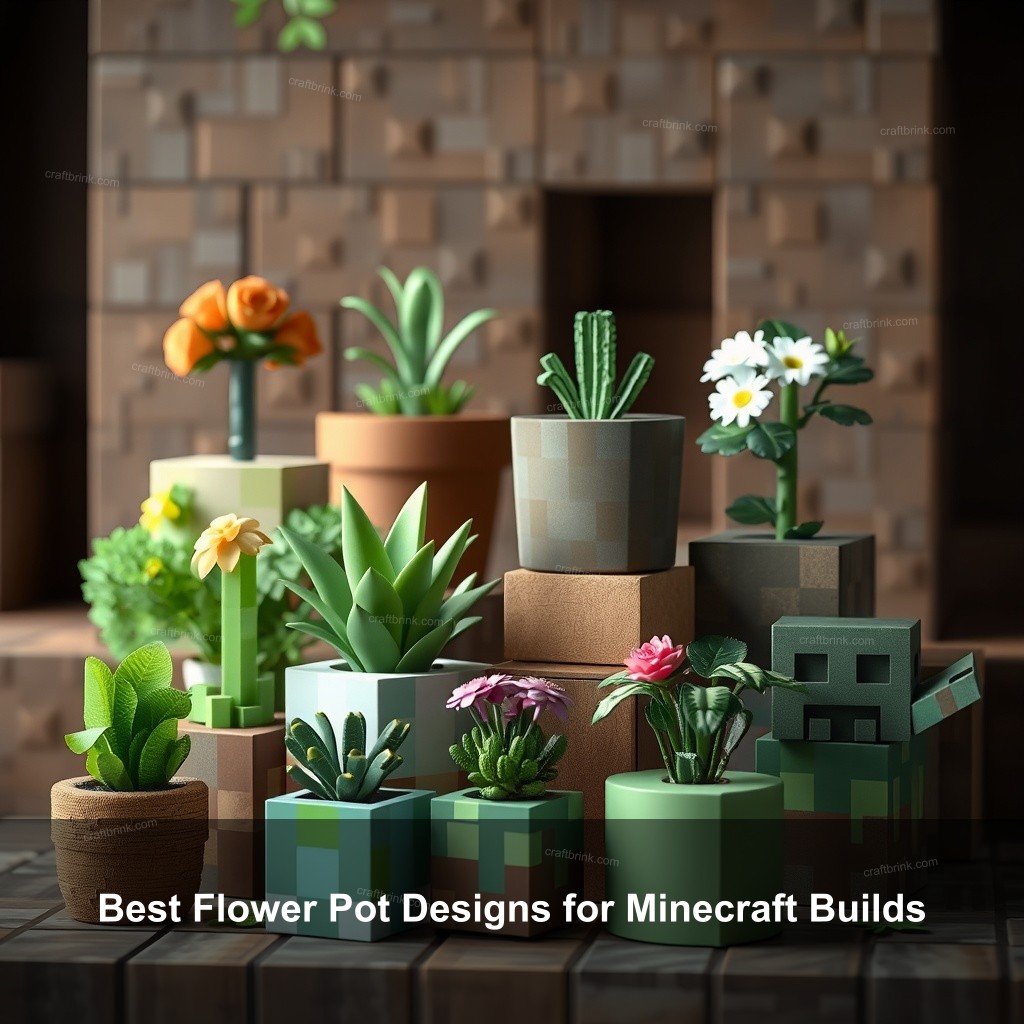 Best Flower Pot Designs for Minecraft Builds