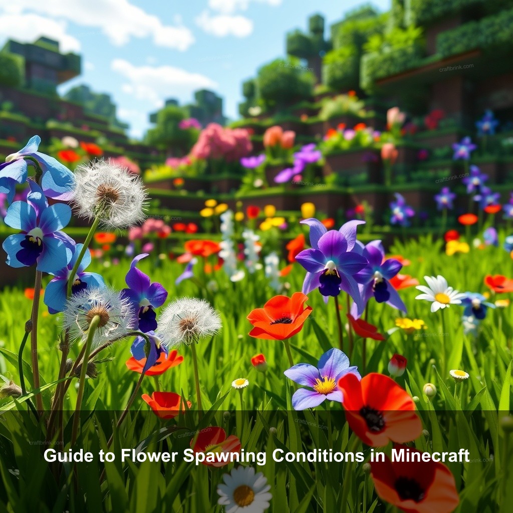 Guide to Flower Spawning Conditions in Minecraft