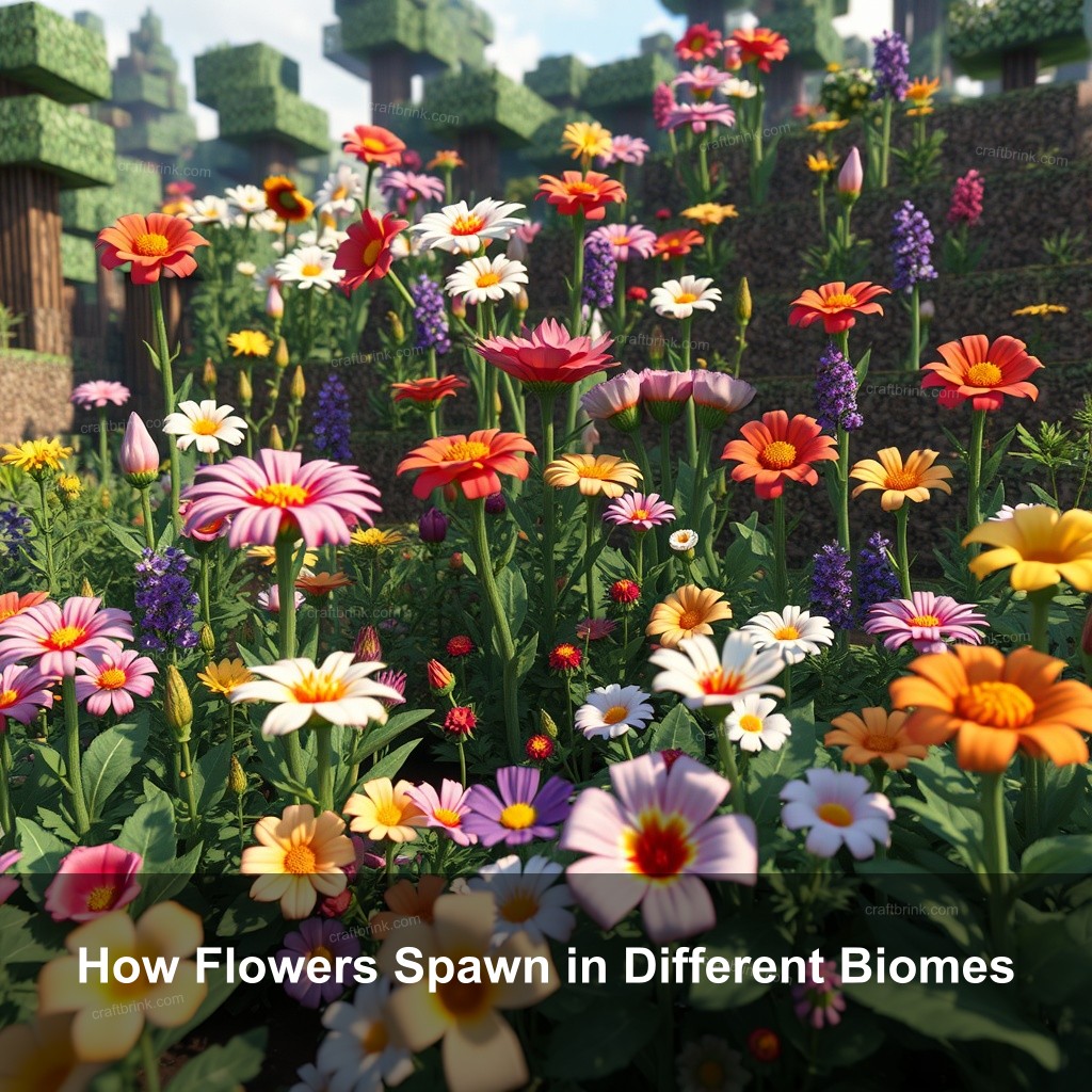 How Flowers Spawn in Different Biomes