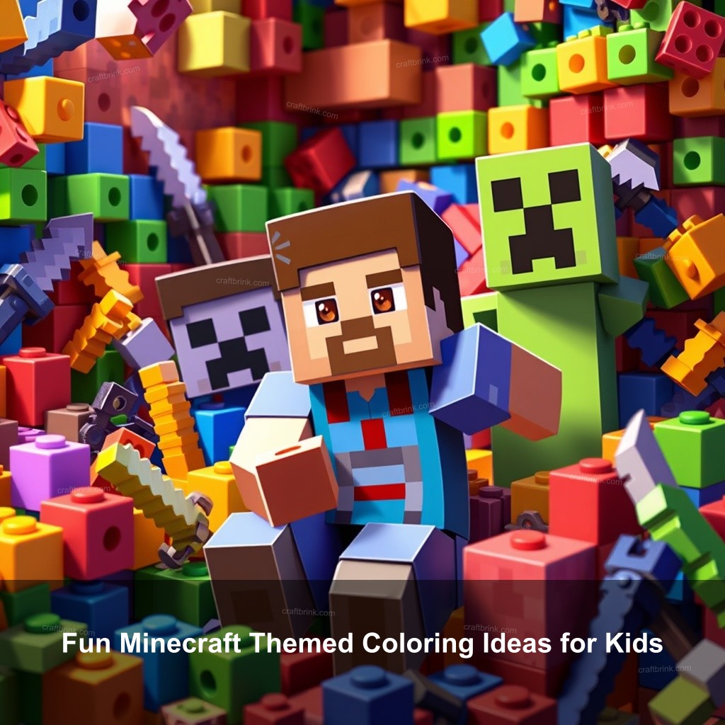 Fun Minecraft Themed Coloring Ideas for Kids