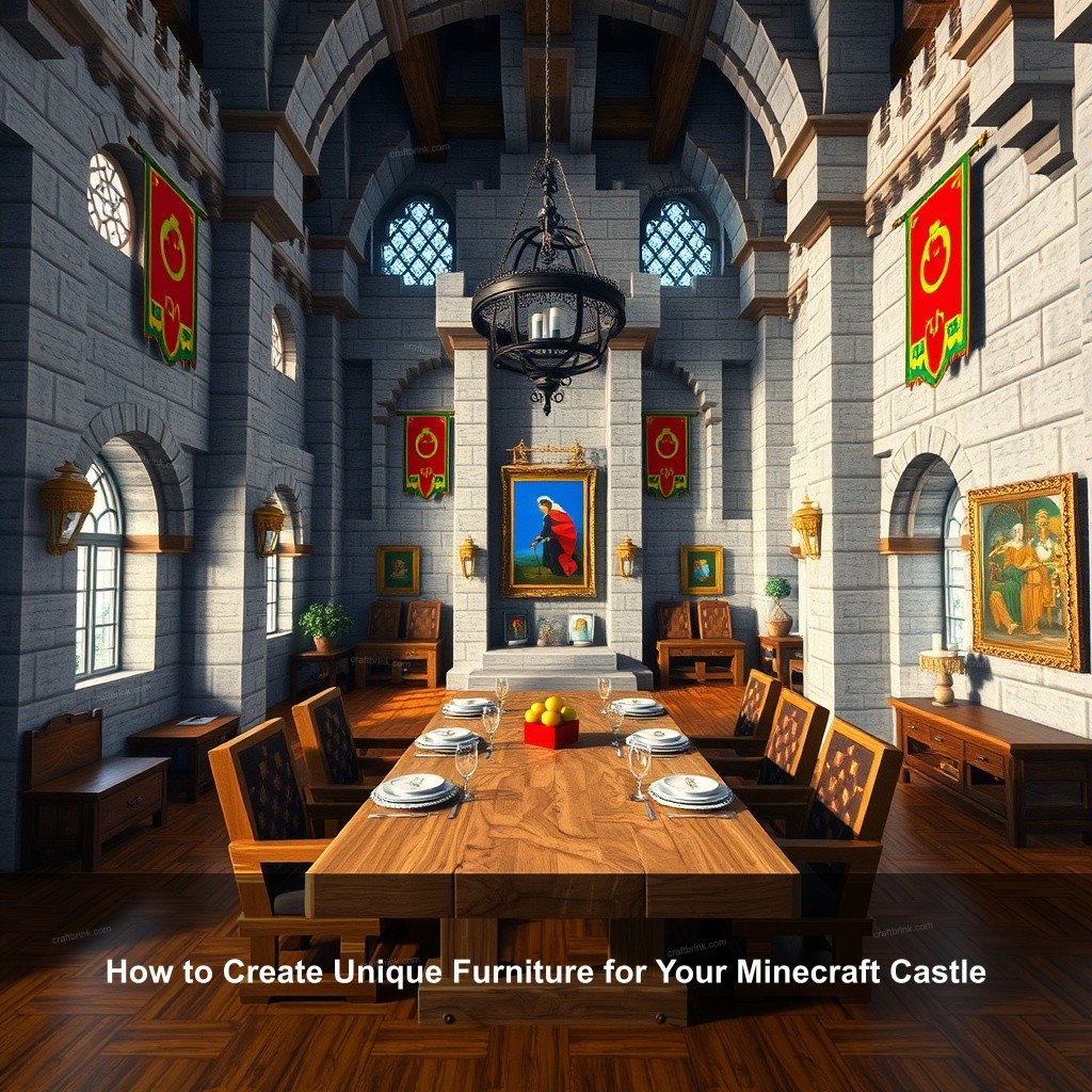 How to Create Unique Furniture for Your Minecraft Castle