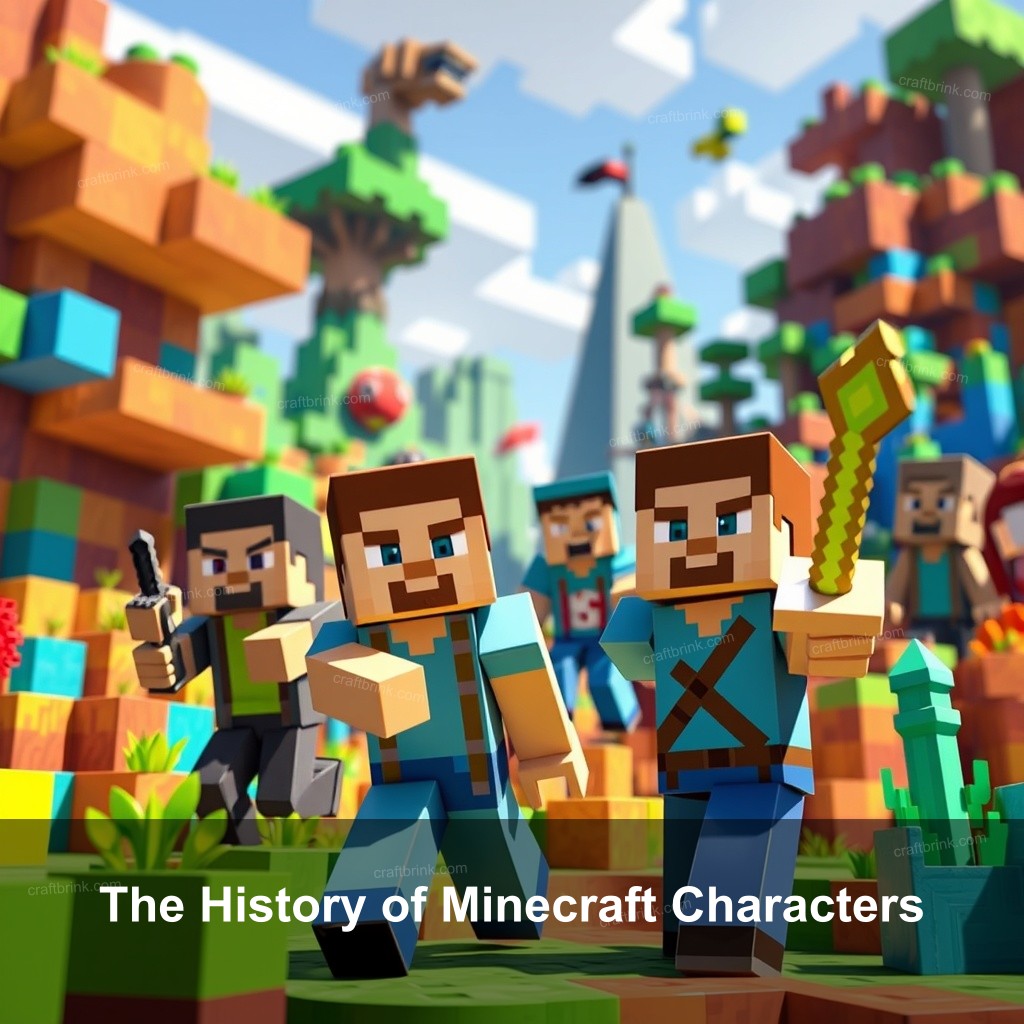 The History of Minecraft Characters