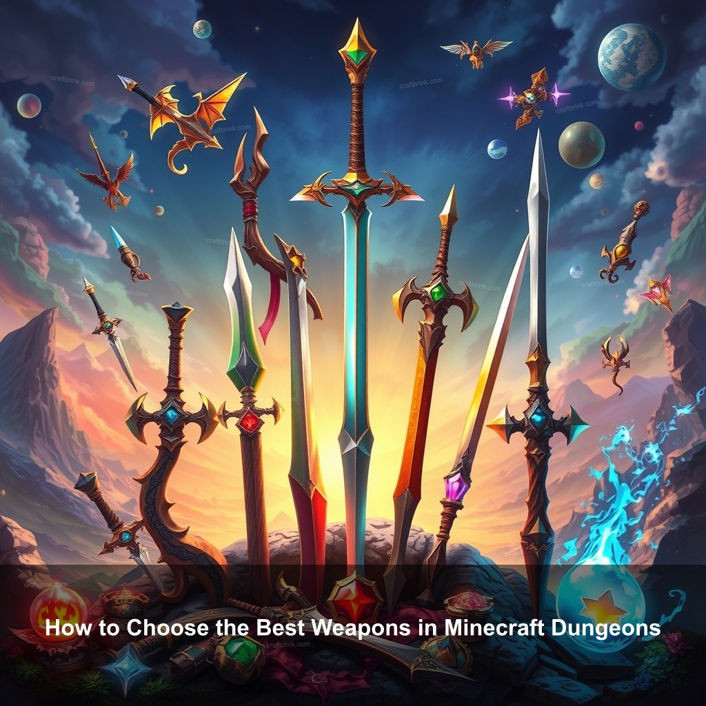 How to Choose the Best Weapons in Minecraft Dungeons