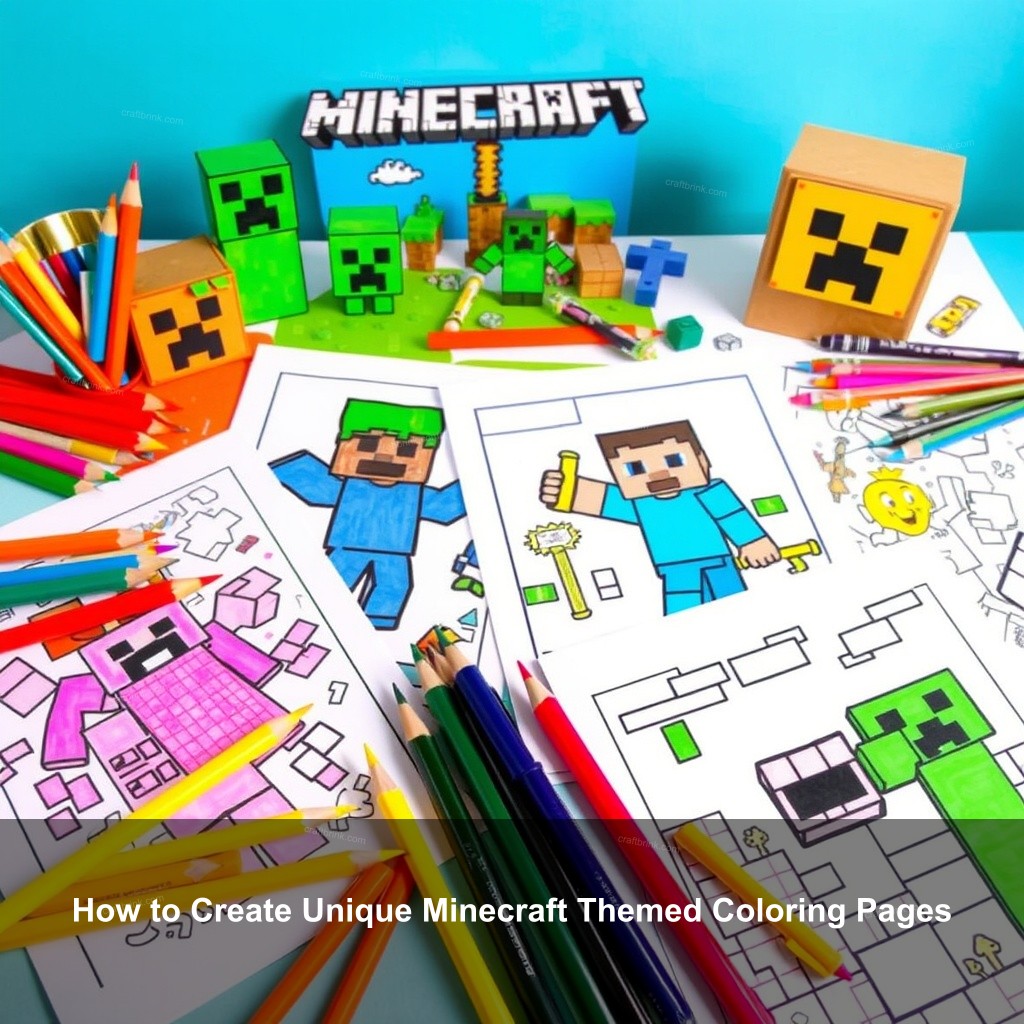 How to Create Unique Minecraft Themed Coloring Pages