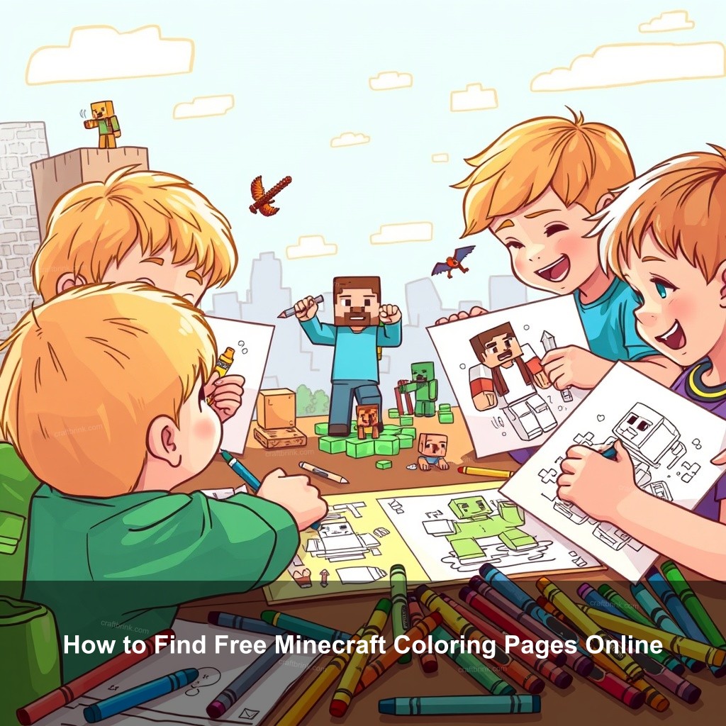 How to Find Free Minecraft Coloring Pages Online