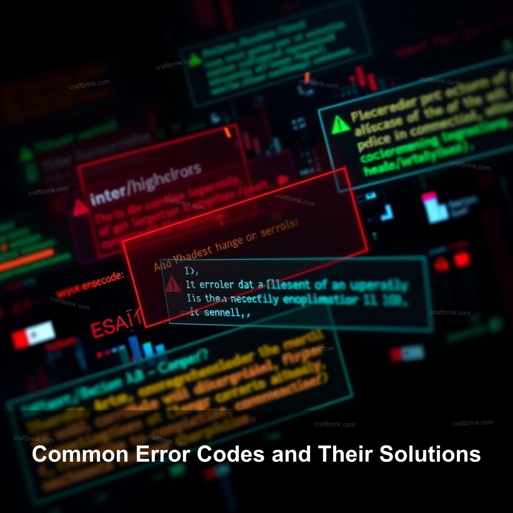 Common Error Codes and Their Solutions