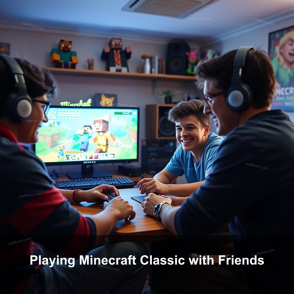 Playing Minecraft Classic with Friends