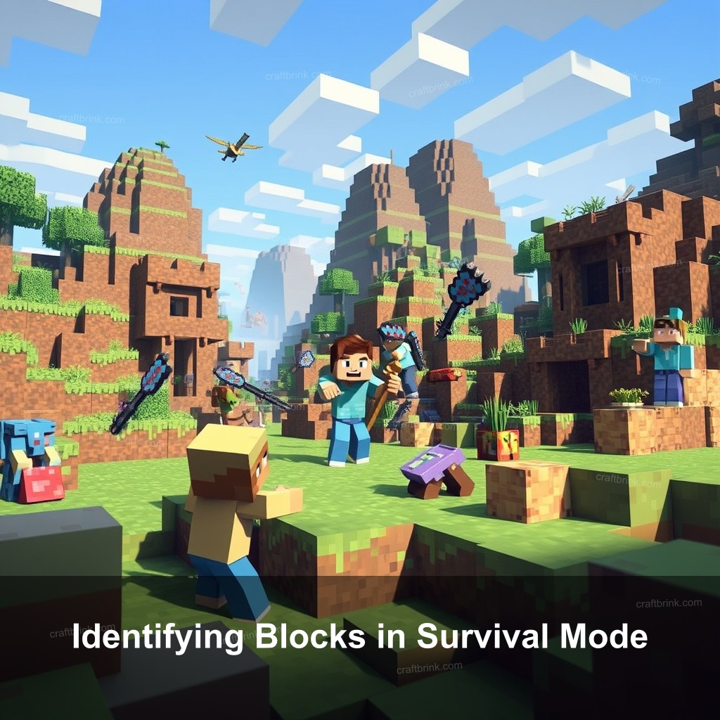 Identifying Blocks in Survival Mode