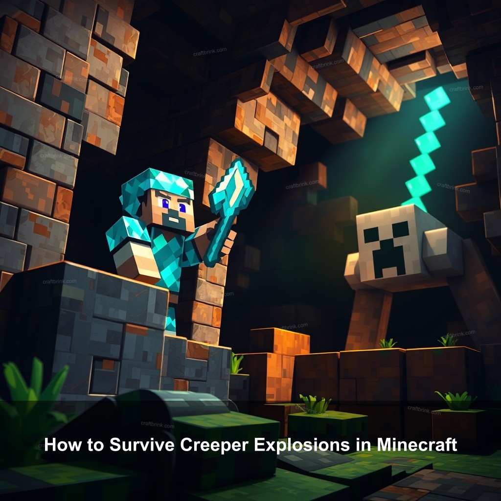 How to Survive Creeper Explosions in Minecraft