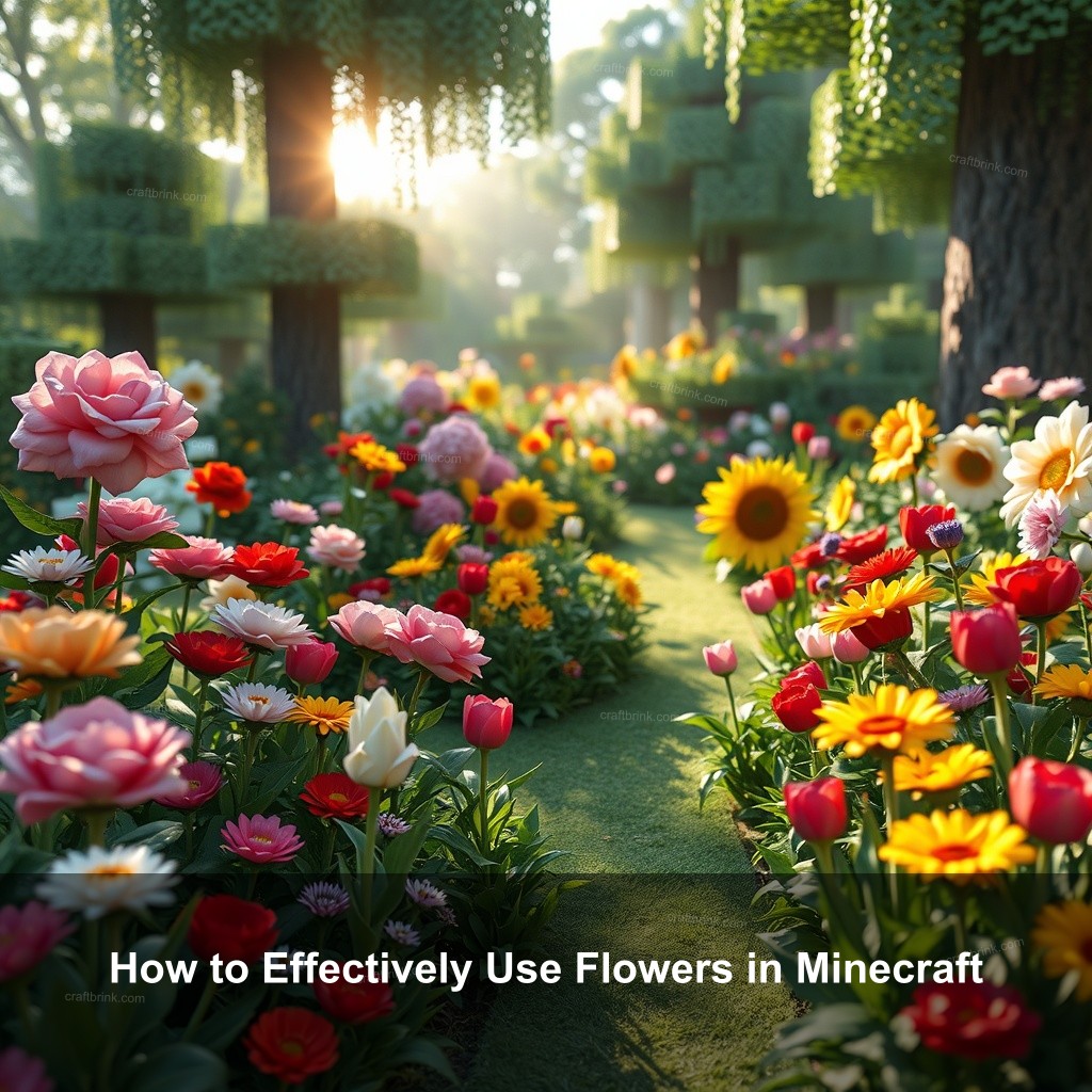 How to Effectively Use Flowers in Minecraft