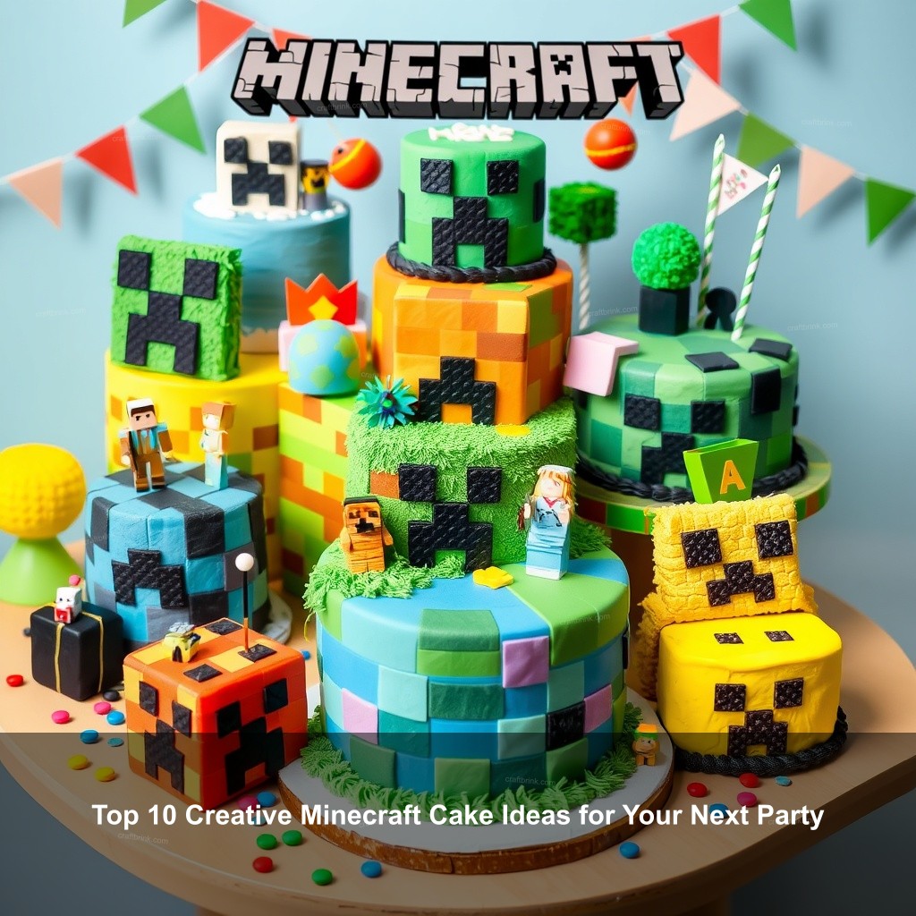 Top 10 Creative Minecraft Cake Ideas for Your Next Party