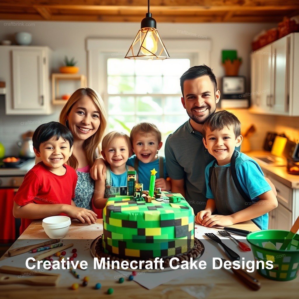 Creative Minecraft Cake Designs