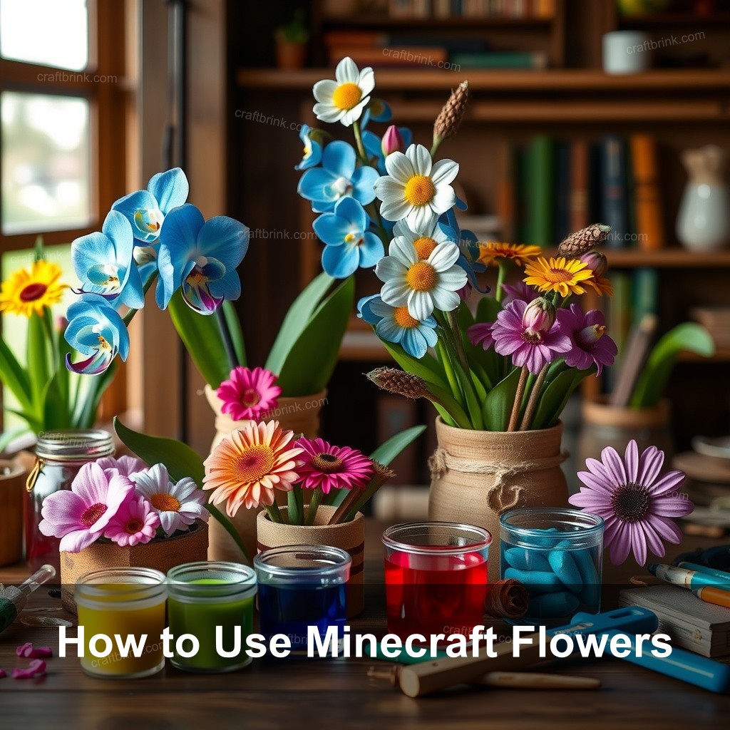 How to Use Minecraft Flowers