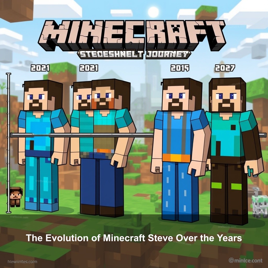 The Evolution of Minecraft Steve Over the Years