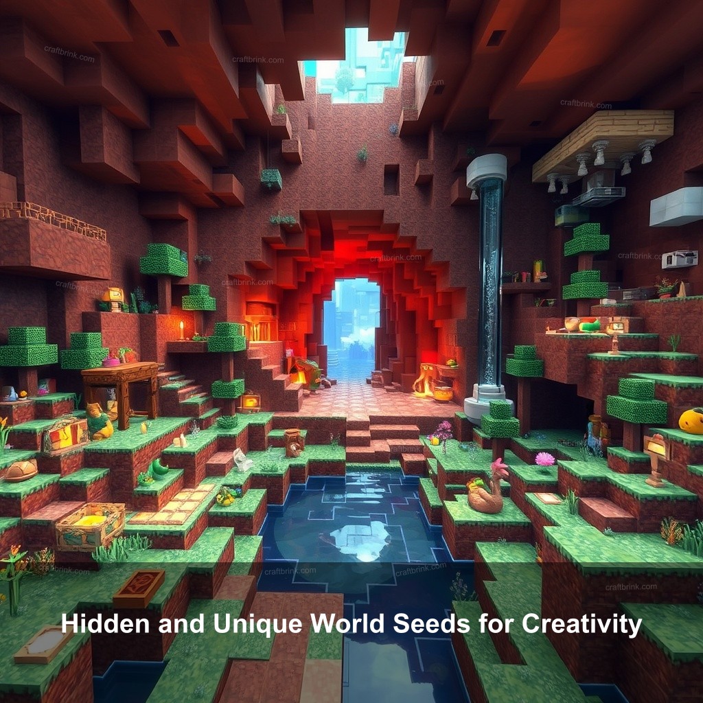 Hidden and Unique World Seeds for Creativity