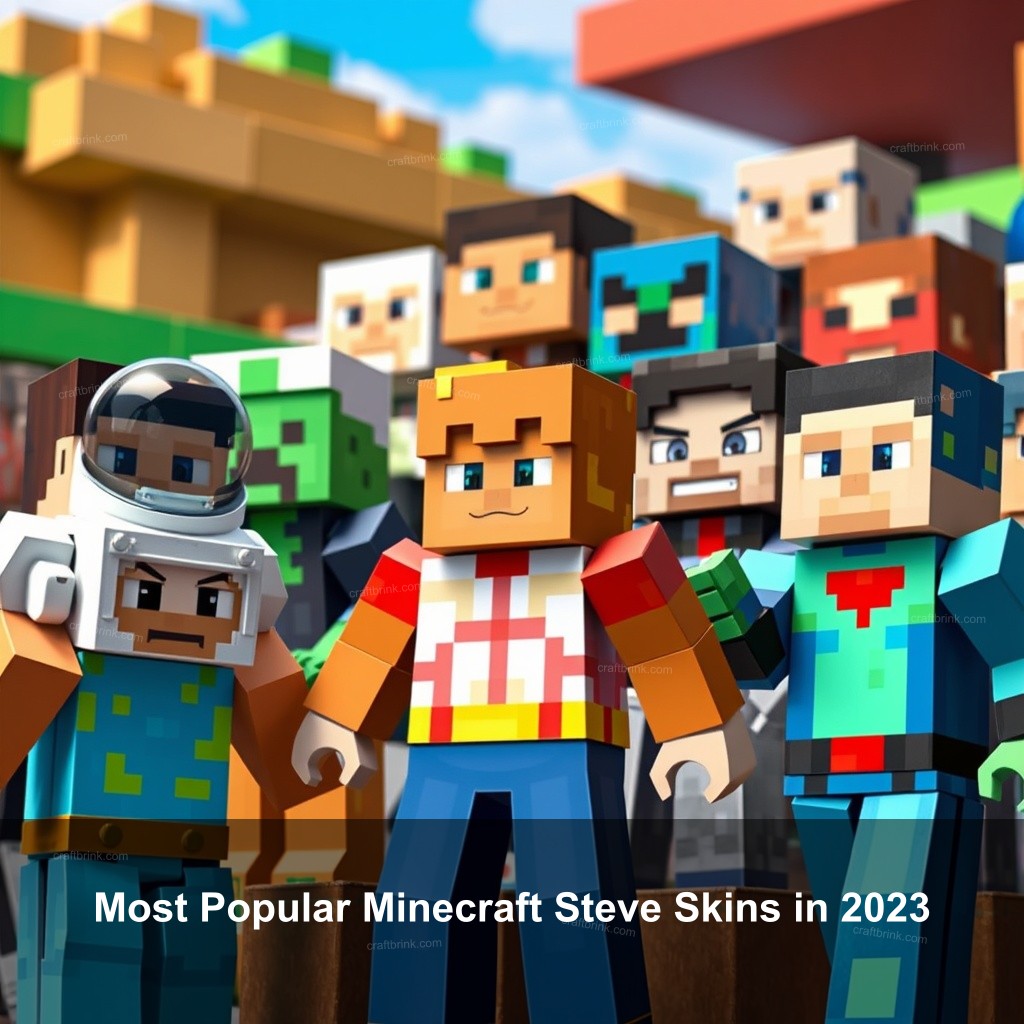 Most Popular Minecraft Steve Skins in 2023