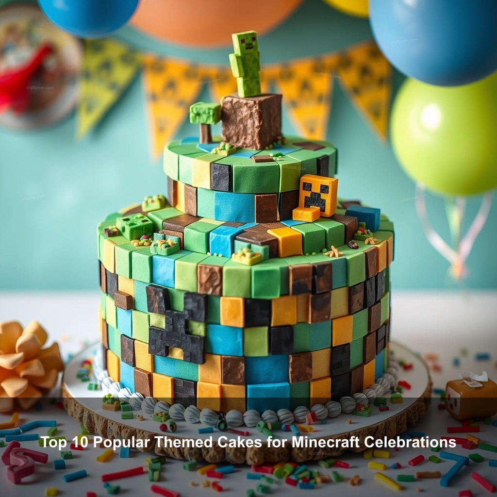 Top 10 Popular Themed Cakes for Minecraft Celebrations