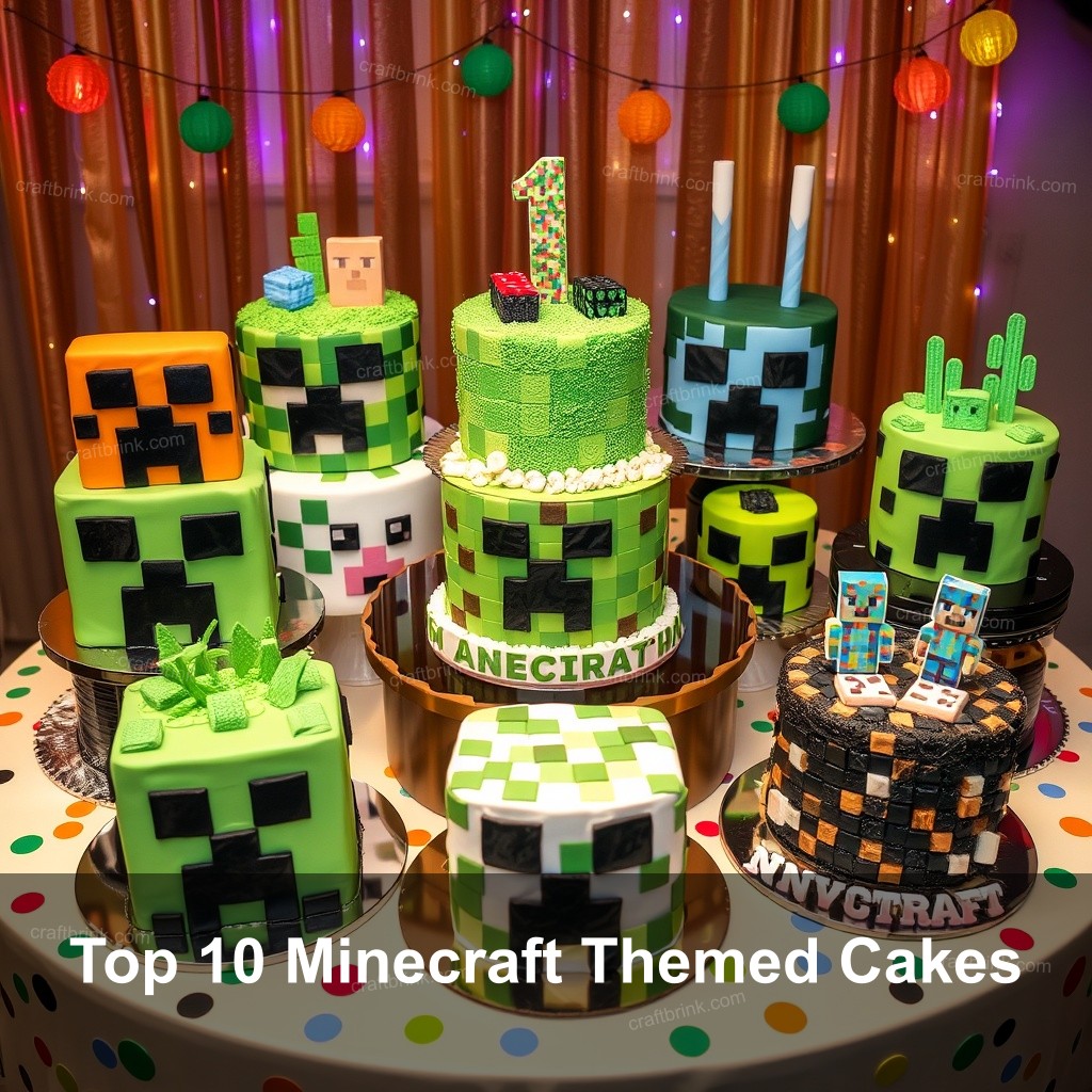 Top 10 Minecraft Themed Cakes