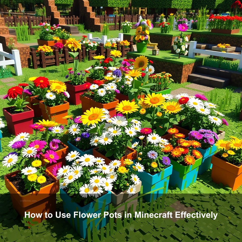 How to Use Flower Pots in Minecraft Effectively