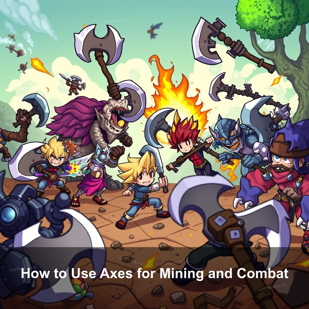 How to Use Axes for Mining and Combat