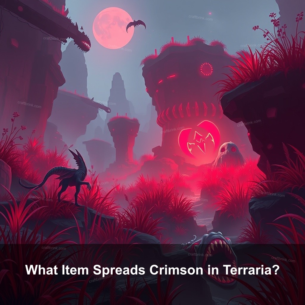 What Item Spreads Crimson in Terraria?